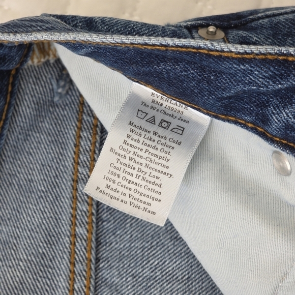 Everlane The 90's Cheeky Organic Cotton Ankle Jean, Size 25 - Picture 10 of 10